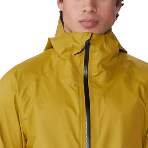 Veste coupe-vent pour homme de haute qualité avec logo personnalisé, poche latérale, veste coupe-vent décontractée unie teinte en masse personnalisée - Product Image 1