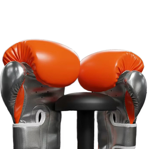Gants de boxe de haute qualité avec rembourrage épais, vente en gros, design personnalisé, absorption des chocs, paume ventilée, fermeture à lacets, gants unisexes - Product Image 4