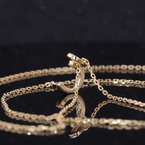 Radiant Lab Grown Round Diamond Solitaire Pendant <b>Necklace</b> in 14K Gold Rose Gold White Gold or Sterling Silver IGI Certified - Product Image 5