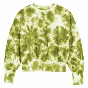 Sweat-shirts vintage à col rond et manches raglan en coton biologique - Product Image 1