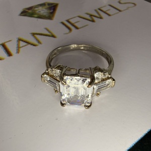 Bague en or blanc 14k 18k avec diamant de laboratoire certifié IGI, sertie sur mesure, pour femme - Product Image 4