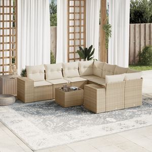 Conjunto de Sofás de Jardín Color Beige - Product Image 1