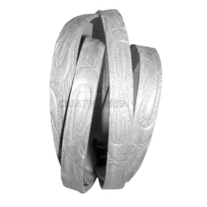 Cordón de Cuero Plano de Alta Calidad en Oferta, 10 mm de Ancho, 2 mm de Grosor, Efecto Arrastrado, Accesorios para Joyería y Manualidades - Product Image 5