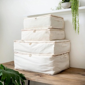Refined Cotton Drawstring Pouch Premium Everyday Storage <b>Bag</b> - Product Image 4