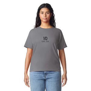 Camiseta de Mujer, Color Carbón, Algodón Suave, Informal, Manga Corta, Cómoda, Básica, Ropa de Moda, Venta al Por Mayor Personalizada - Product Image 2