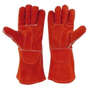 ถุงมือเชื่อมหนังวัวแท้คุณภาพพรีเมียม ทนความร้อน ป้องกันการลวก พร้อมเสริมความแข็งแรงบริเวณฝ่ามือ - Product Image 5