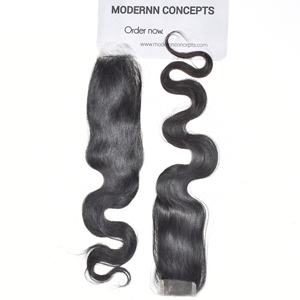 Extensions de cheveux vierges indiens non traités en gros, Remy, à clipser, double trame, paquets de machine, closure 2*6, dentelle HD, ondulés - Product Image 5