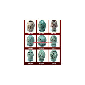 Brûleur à huile aromatique en pierre ollaire, nouveau modèle, pierre ollaire naturelle, design antique, sculpture à la main, forme ronde, pour la décoration de la maison - Product Image 4