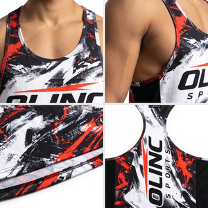 Men Gym <b>Stringer</b> Tank Top Interlock/Micro Mesh 95% Polyester Spandex Y-Back <b>Vest</b> Breathable Quick-Dry Bodybuilding Fitness - Product Image 4