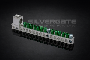 บัสบาร์อะลูมิเนียมสำหรับเชื่อมต่อสายดินและสายกลาง ปลอดภัย ทนทาน พร้อมสัญลักษณ์ชัดเจนสำหรับการต่อสายดินและการเชื่อมต่อสายกลาง - Product Image 5