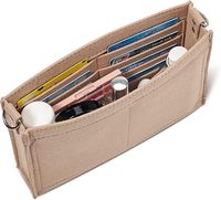 Organisateur de sac à main en feutre personnalisé de haute qualité avec logo, compatible avec plusieurs sacs, avec poche intérieure
