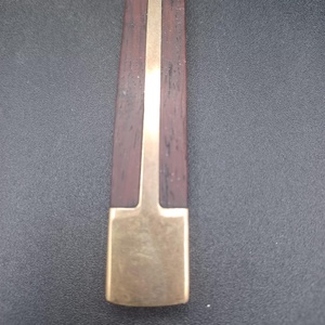 Fourchette vintage en laiton avec manche en bois, finition miroir haute brillance, résistante à la rouille, pour les fêtes - Product Image 6