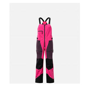 Pantalon de ski imperméable pour femme, salopette, color-block, isolé synthétiquement, fermeture éclair, vêtements de neige - Product Image 1