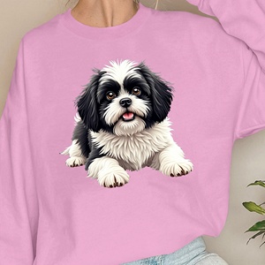 เสื้อสเวตเชิ้ตผู้หญิงลายสุนัขชิสุ - Product Image 2
