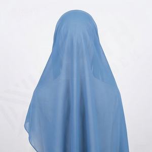 Pañuelo Musulmán Largo de Algodón Voile Transpirable de Alta Calidad para Mujer, Colores Sólidos Personalizados al por Mayor, Aclamado por la Crítica - Product Image 2