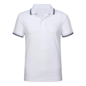 Polo pour homme en coton 100% ODM, best-seller, de haute qualité, blanc, boutonné, col rabattu, style golf - Product Image 4