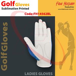 Premium Soft <b>Leather</b> <b>Ladies</b> Golf <b>Gloves</b> Sublimation Printed High Quality Custom Logo for Men - Product Image 4