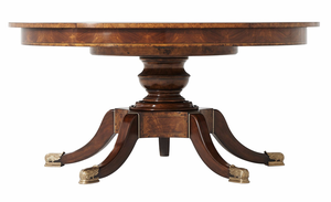 Circular <b>Extending</b> Mahogany <b>Dining</b> <b>Table</b> - Product Image 4