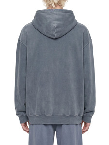 Sudadera con Capucha Unisex de Corte Regular, a Rayas, 100% Algodón, Felpa, Corte Casual, Bolsillo Canguro, Acabado Lavado, Ropa de Invierno - Product Image 6