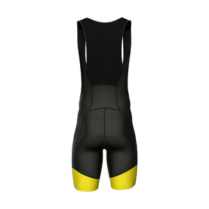 Pantalones Cortos de Ciclismo para Hombre, Negros con Paneles Amarillos, Transpirables, de Spandex y Nailon, Ropa Deportiva para Exteriores - Product Image 6