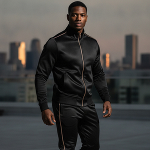 Ensemble de survêtement de compression sans couture pour homme, vêtements de sport anti-transpiration, tenue d'entraînement à séchage rapide, vêtements de musculation, crossfit, vêtements de sport - Product Image 4