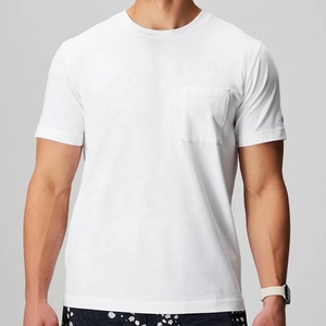 100% Cotton Jersey Men's Summer <b>T</b>-<b>shirt</b> Short Sleeve <b>Pocket</b> Tee Custom Quick Dry Breathable Casual Regular Fit - Product Image 6