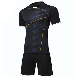 Ensemble d'uniformes de football de style actuel pour adultes, haute qualité, 100% polyester respirant, anti-bactérien, personnalisable - Product Image 1