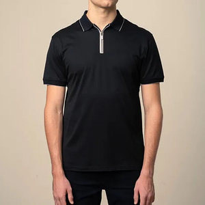 Chemises polo pour hommes personnalisées, vêtements décontractés, vente chaude, couleur unie, respirantes, nouveau design - Product Image 4