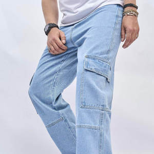 กางเกงยีนส์ผู้ชายน้ำหนักเบา คุณภาพสูง ทรงปกติ ดีไซน์ใหม่ ขายส่ง - Product Image 4