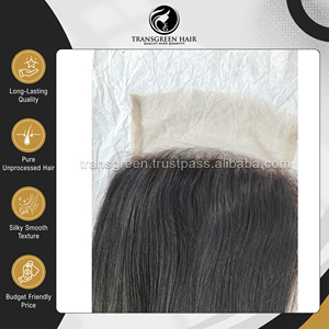 ผมแท้จากวัดอินเดีย 100% ไม่ผ่านการแปรรูป ความยาว 22 นิ้ว แบบตรง 5x5 HD Lace Closure - ต่อผมแท้สำหรับผู้ซื้อจำนวนมาก - Product Image 3