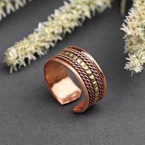 Premium Quality Classic Eco-Friendly Brown Copper Ring Jewellery Fashion Customized <b>Drinkware</b> Lids for Home Office Outdoor Use - Product Image 5