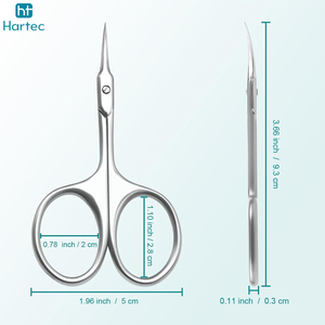 OEM Custom Logo Cuticle Scissors Nail Care Tool Sharp Curved Blade Stainless Steel <b>Trimmer</b> Best Product Cuticle Scissors - Product Image 6