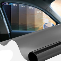Film adhésif pour vitres de voiture professionnel anti-rayures, anti-UV, nano-céramique PET 2 plis, bloquant la chaleur et les rayons infrarouges
