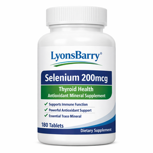 Tabletas de Selenio 200mcg, Salud Tiroidea, Suplemento Mineral Antioxidante, Proveedor de Marca Privada OEM - Product Image 3