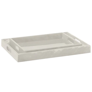 Polyresin Square Serving <b>Tray</b> OEM Custom Marble Pattern <b>Storage</b> <b>Tray</b> Modern Style for Wedding Events Private Label Buyers Home - Product Image 3