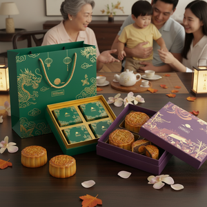 Eco Friendly Custom Printing Personalized <b>Box</b> Mid Autumn Festival Mooncake Packaging <b>Box</b> for Food Grade Gift Packaging - Product Image 5