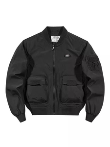 Factory Direct Sale <b>Men</b> Bomber <b>Jackets</b> New Arrival Outdoor Wear <b>Track</b> <b>Jackets</b> Plain Color Zipper Customized Bomber <b>Jackets</b> - Product Image 6
