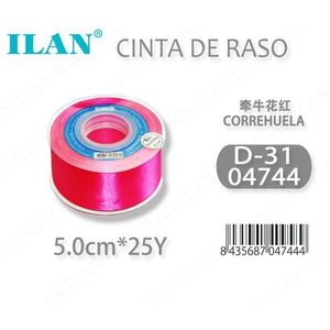 ริบบิ้นผ้าซาติน Ilan ขนาด 5.0 ซม. ยาว 25 หลา รุ่น Correhuela D31 - Product Image 3
