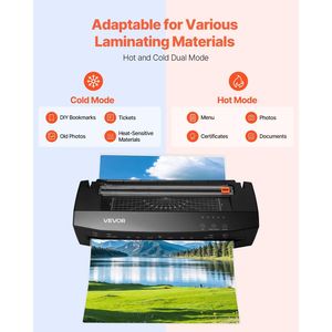 Portable 1-min Warm <b>Laminator</b> <b>Machine</b> for A3 Paper Size 3-10 Mil Thickness Cold & Hot <b>Lamination</b> - Product Image 2