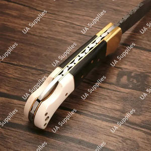 Navaja Plegable de Bolsillo de Acero de Damasco de Grado Industrial Profesional, Alta Calidad, EDC, Supervivencia, Caza, Táctica, Compatible con OEM/OBM - Product Image 4