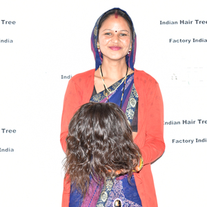 ผมมนุษย์อินเดียแบบมัด  ลอนธรรมชาติ สีธรรมชาติ  ไม่ผ่านการแปรรูปเคมี  เย็บสองชั้น  ต่อผมเวียดนาม - Product Image 3