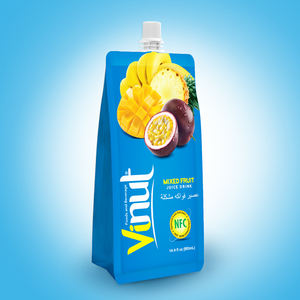 Jus d'ananas Fabricant de boissons de marque privée OEM ODM Formulation personnalisée Usine du Vietnam Sac de pochette de 500ml 24 par carton - Product Image 3