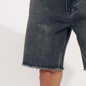 Pantalones Cortos de Color Liso Teñido con Acabado Ácido de Calidad en Oferta, Pantalones Cortos Casuales de Gimnasio para Hombre - Product Image 6