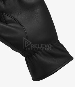Gants de moto tactiques en cuir à doigts rigides résistants aux chocs pour hommes, équipement de protection de course, couleur personnalisée, approvisionnement en gros - Product Image 4
