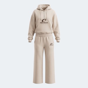 Ensemble de survêtement pour femme en coton 100% respirant, anti-bactérien, à séchage rapide, imprimé, couleurs unies, décontracté, hiver, grande taille, vente chaude - Product Image 2