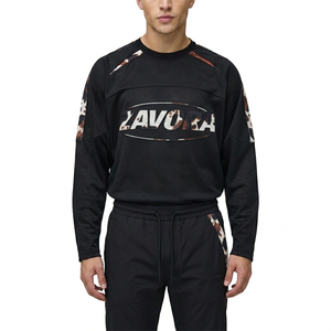 Maillot de football américain unisexe tendance 2026 à col en V bicolore, personnalisable avec logo, en polyester, vêtement de sport, marque privée, fournisseur OEM - Product Image 1