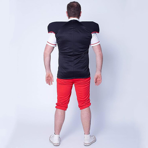 Ensemble uniforme de football américain pour hommes, col en v, manches courtes, pantalon en Polyester anti-humidité, imprimé géométrique, numéro 23 - Product Image 6