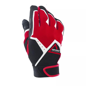 High Quality Leather Baseball Batting Gloves Sublimation Design Knuckle Protection Padded <b>Hook</b> Loop Closure Durable Eco-Friendly - Product Image 5