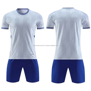 Nuevo diseño de alta calidad de poliéster uniforme de fútbol ropa deportiva transpirable de manga corta talla grande uniforme de fútbol al por mayor - Product Image 1
