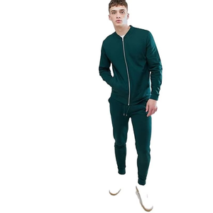 Conjunto Deportivo de Dos Piezas para Hombre, Año Nuevo 2026, Gimnasio, Fitness, Felpa Técnica Transpirable, 100% Algodón, para Correr en Invierno - Product Image 1